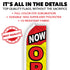 Now Open (Red & Yellow) Super Flag
