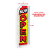 Now Open (Red & Yellow) Super Flag