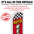 Auto Repair (Red Checkered) Super Flag