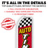 Auto Tinting (Red Checkered) Super Flag