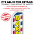 Barber Shop (Letters) Super Flag