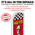 Auto Alarms (Red Checkered) Super Flag