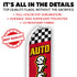 Auto Stereos (Red Checkered) Super Flag