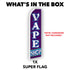 Vape Shop (Purple) Super Flag
