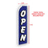 Open (Blue & White) Super Flag