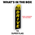 All Wheel Drive (Black & Yellow) Super Flag