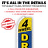 4 Wheel Drive (Blue & Yellow) Super Flag