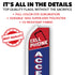 Cell Phone Accessories (Red & Blue) Super Flag