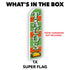 Tacos (Green & Orange) Super Flag