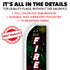 Fireworks (Black) Super Flag