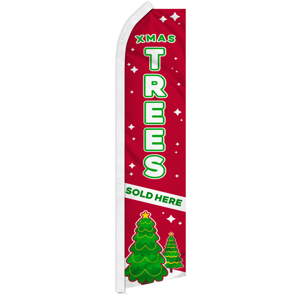 X-Mas Trees Sold Here Super Flag