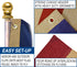 Burlap Betsy Ross Embroidered 3x5ft Flag
