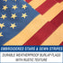 Burlap USA Embroidered 3x5ft Flag