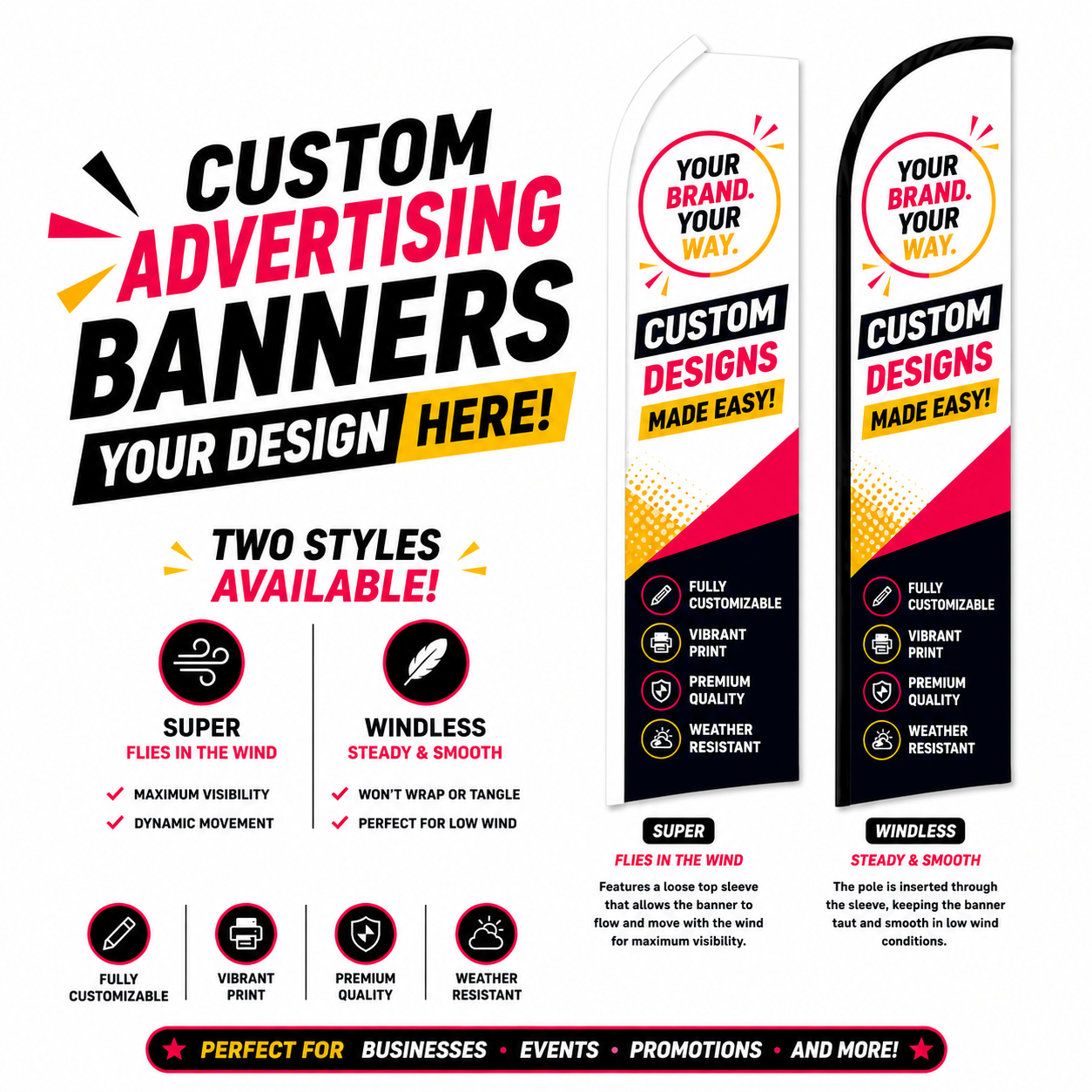 Custom Advertising Flags