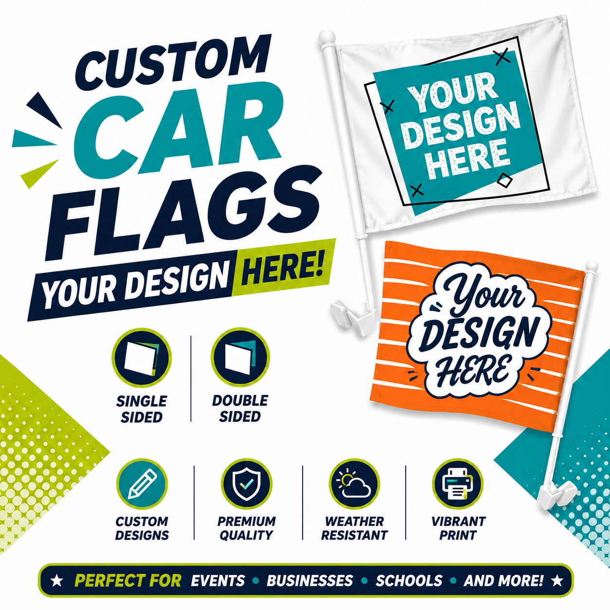 Custom Car Flags