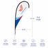 Custom Teardrop Flag Kit