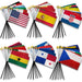 World Cup 2026 Flagship Flag Set – 48 Countries (4x6in Stick Flag)