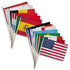World Cup 2026 Core Flag Set – 16 Countries (12x18in Stick Flags with Black Wooden Bases)