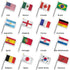 World Cup 2026 Core Flag Set – 16 Countries With Bases (4x6in)