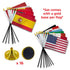 World Cup 2026 Core Flag Set – 16 Countries With Bases (4x6in)