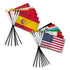 World Cup 2026 Core Flag Set – 16 Countries With Bases (4x6in)