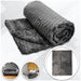 Dark Gray Solid Color Soft Plush 50x60in Blanket