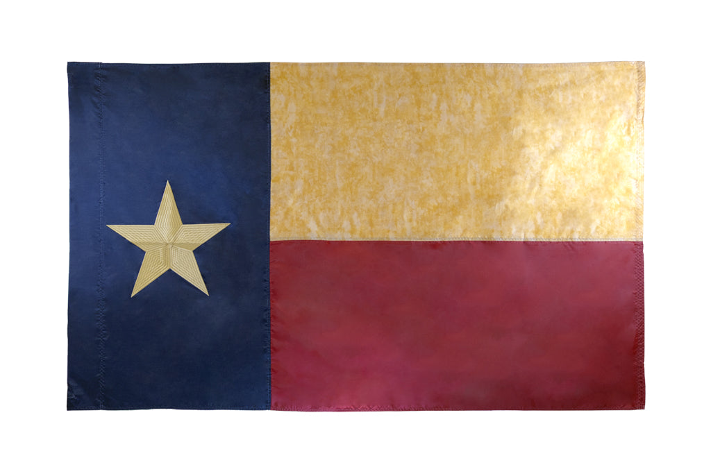 Texas Vintage Embroidered Home Banner Oxford Poly 3x5ft