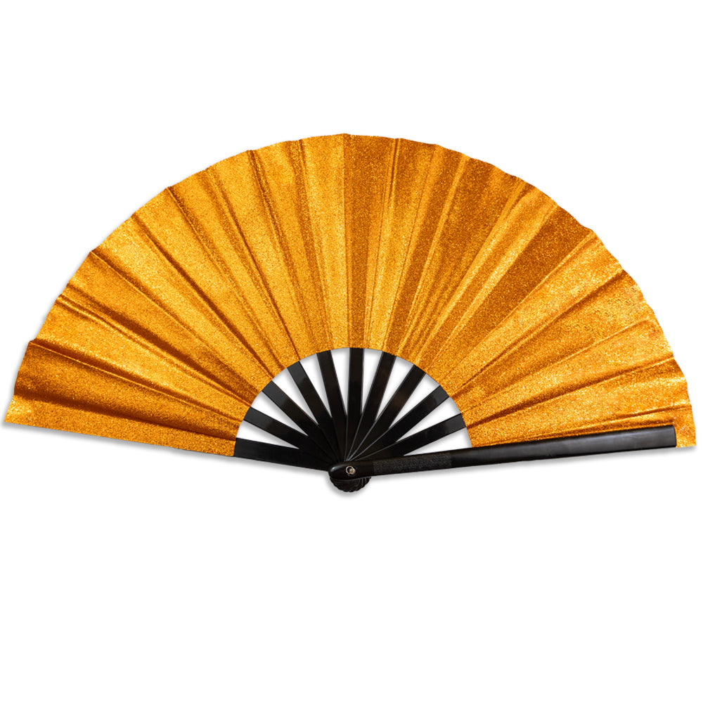 Glitter Orange X-Large Hand Fan – Flags Importer