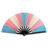 Transgender Glitter X-Large Hand Fan