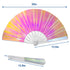Iridescent Opal Light X-Large Hand Fan