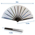 Transparent Glitter Clear X-Large Hand Fan