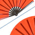 Transparent Glitter Red X-Large Hand Fan