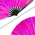 Transparent Glitter Hot Pink X-Large Fan