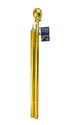 8ft 2pc Gold Aluminum Pole (Gold Ball)