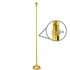8ft 2pc Gold Aluminum Pole (Gold Ball)