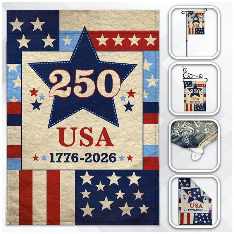 H&G Studios USA 250 12x18in Garden Flag