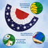 USA Stars Bunting Flag 5x3ft Poly