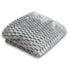 Light Gray Solid Color Soft Plush 50x60in Blanket