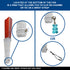 Glitter Red Small Hand Fan (Clear Handle)