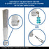 Glitter Silver Small Hand Fan (Clear Handle)