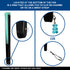 Glitter Fairy Blue X-Large Hand Fan