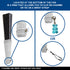 Glitter Black Small Hand Fan (Clear Handle)