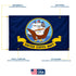 U.S. Military Flag Display Set with Poles – Six 3x5ft USA-Made Nylon Flags