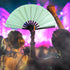 Glitter Fairy Blue X-Large Hand Fan
