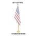 8ft 2pc Gold Aluminum Pole (Gold Ball)