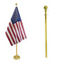 8ft 2pc Gold Aluminum Pole (Gold Ball)