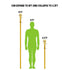 8ft 2pc Gold Aluminum Pole (Gold Ball)