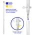 6ft Spinning Stabilizer Flag Pole (White)