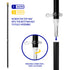 5ft Spinning Stabilizer Flag Pole & Adjustable Bracket Kit (Black)