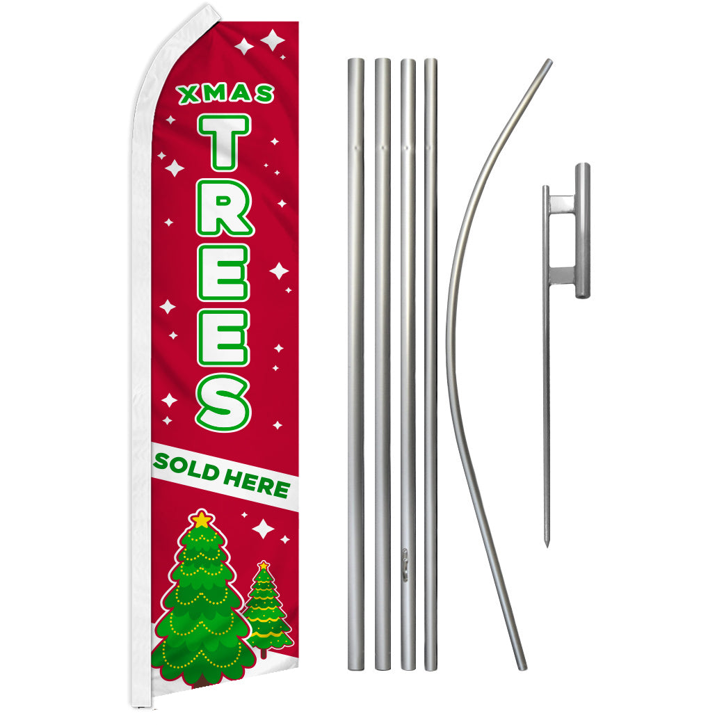 X-Mas Trees Sold Here Super Flag Kit